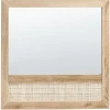 ROSELL - Wandspiegel - Lichthout - 60 x 60 cm - Vezelplaat