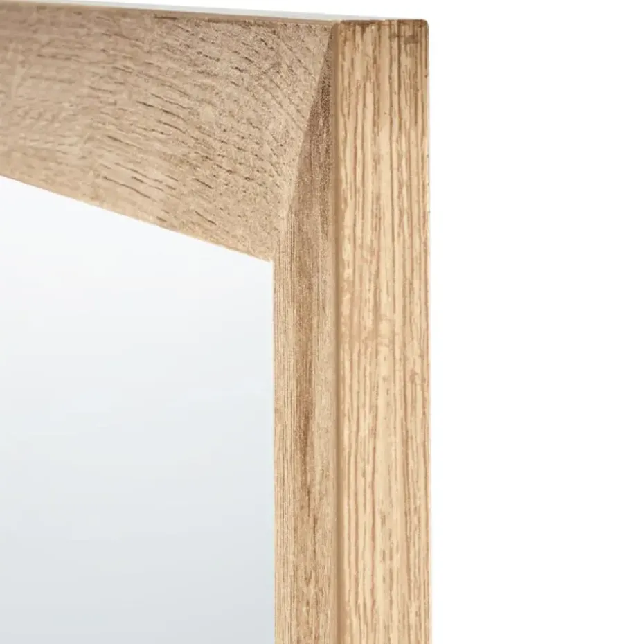 ROSELL - Wandspiegel - Lichthout - 60 x 60 cm - Vezelplaat