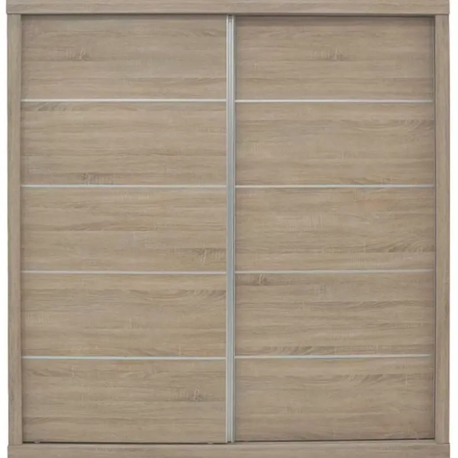 Rousseau Schuifdeurkast Mike - 182,5 x 52,5 cm x 197,5 cm - Sonoma-afwerking