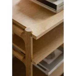 Rowico Home Holton Hoge Houten Wandkast - B 140 cm - Naturel