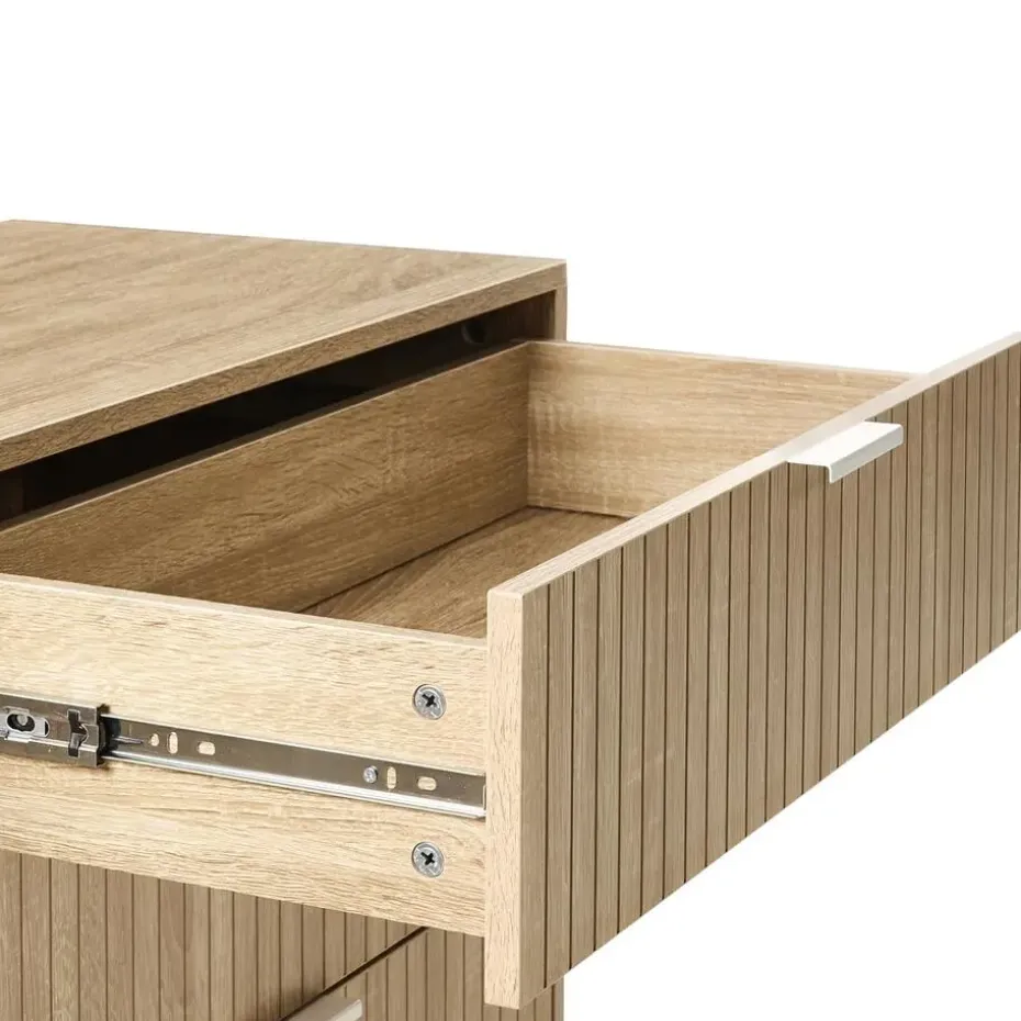 ROYALLA - Ladekast met 6 lades - Lichtbruin - MDF