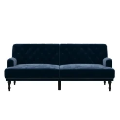 Ruby - 3-zits slaapbank in blauw fluweel
