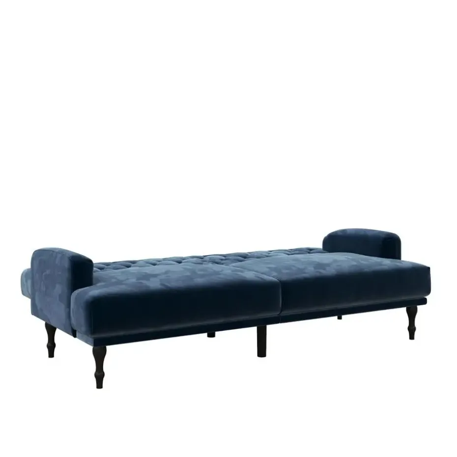 Ruby - 3-zits slaapbank in blauw fluweel