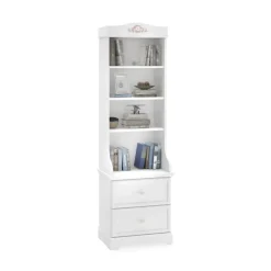 Rustic boekenkast kast wit meisjeskamer