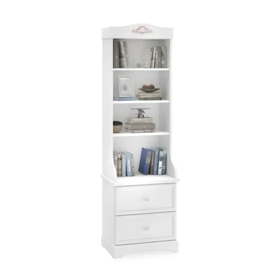 Rustic boekenkast kast wit meisjeskamer