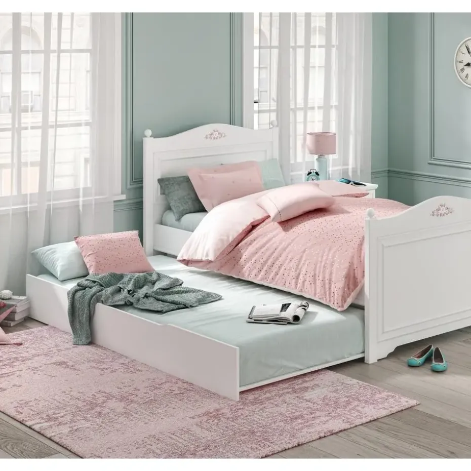 Rustic hemelbed meisjesbed meisjeskamer 200 x 100 cm