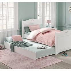 Rustic hemelbed twijfelaar meisjesbed meisjeskamer 200 x 120 cm