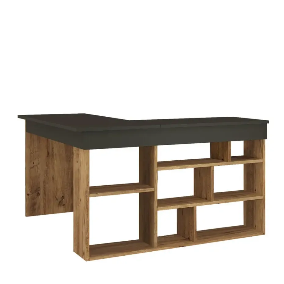 Sally Bureau 18mm MELAMINE Coat Atlantic Pine Zwart