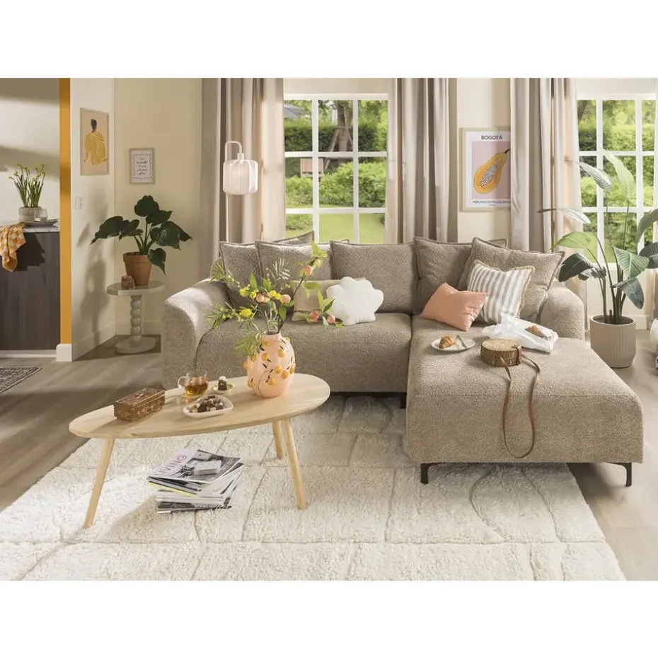 Salontafel Arvin - naturelkleur - 50x100x40 cm