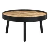 Salontafel Jacco - naturel/zwart - 38xØ74 cm
