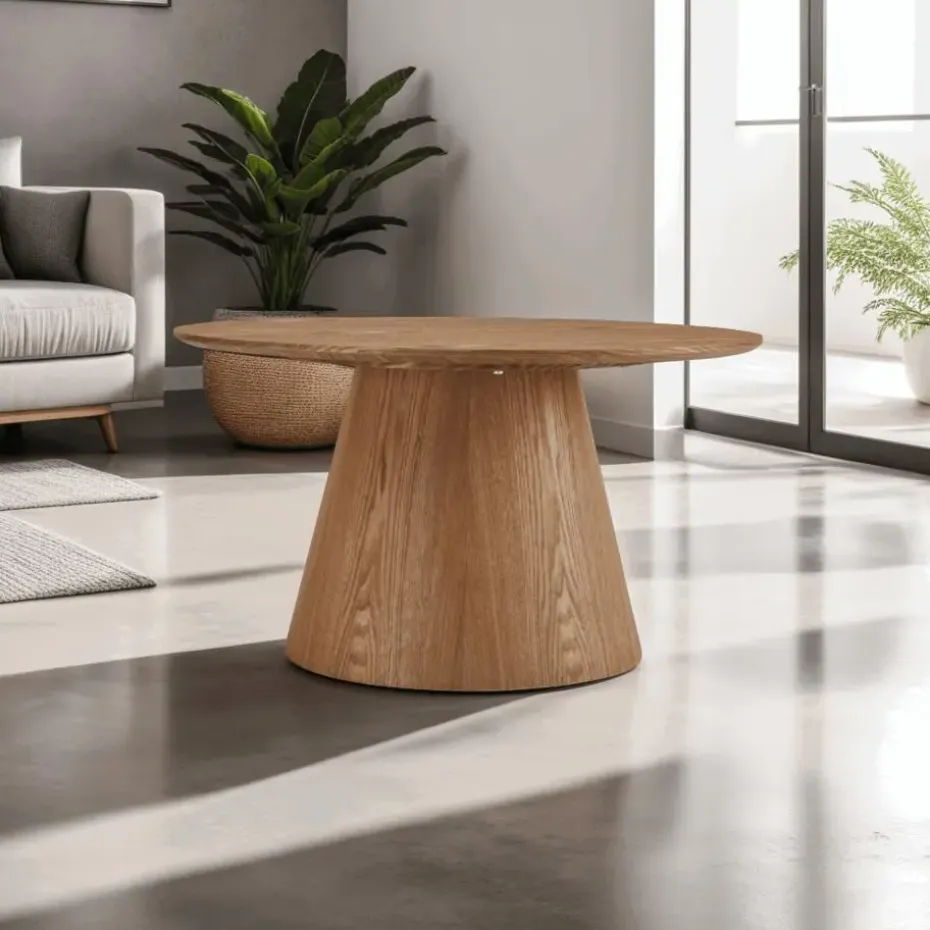 Salontafel Naturel Eikenhout - 80x80x45cm - 13kg - Tango