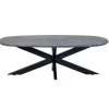 Salontafel Richy Zwart Marmer Deens Ovaal 120cm