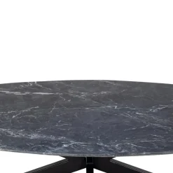 Salontafel Richy Zwart Marmer Deens Ovaal 120cm