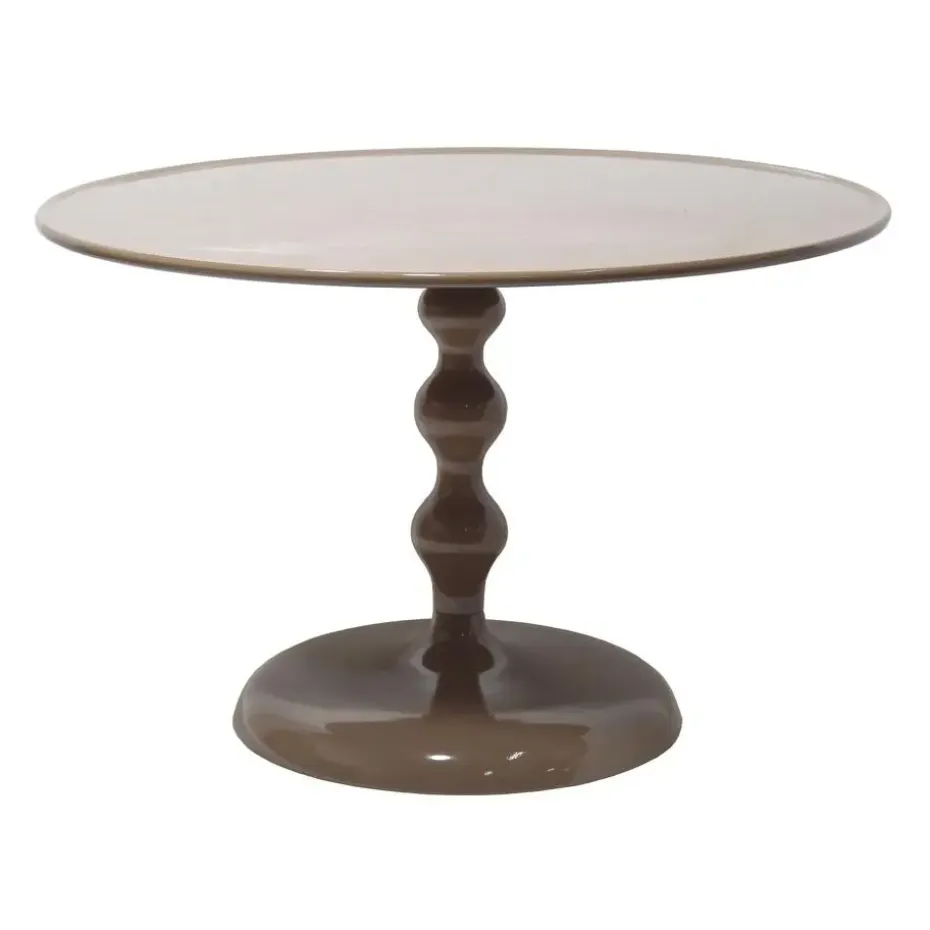 Salontafel Rond - Taupe Glans - 59x59x38,5cm - Carien