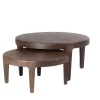 Salontafel Set van 2 - Acaciahout - Rond - Tafel Mio