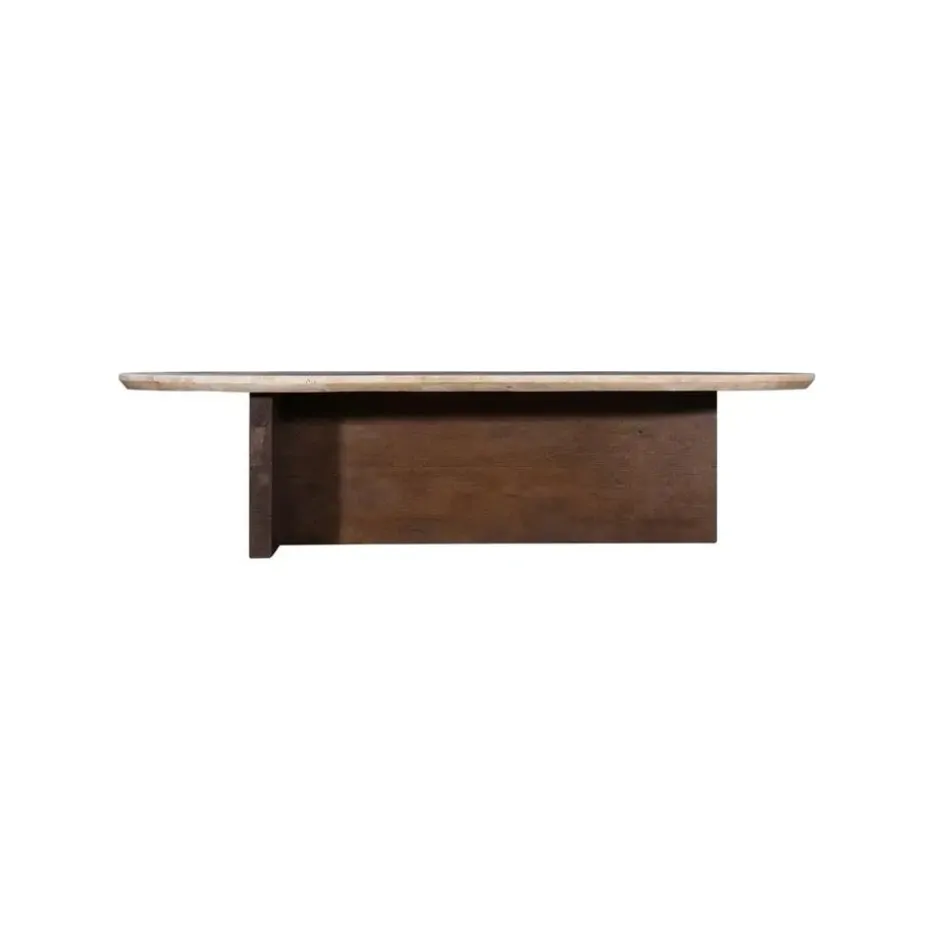 Salontafel Travertin - Beige/Bruin - Organische Vorm - Tafel Olaf