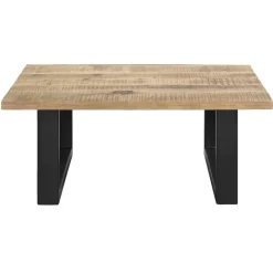 Salontafel Trevor - mangohout - 42x100x100 cm