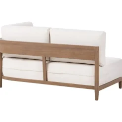 SAMPIERI - Tuinbank met salontafel - Bruin/ Lichtbeige - Aluminium