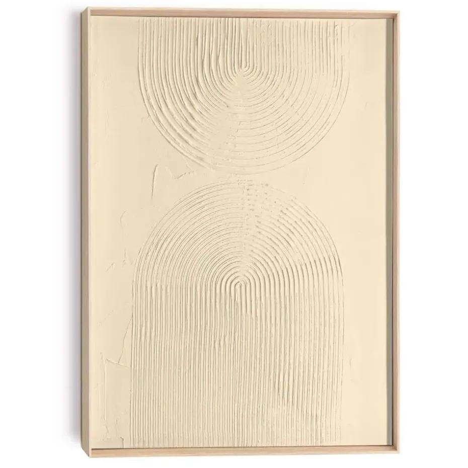 Schilderij 3D Art Bows - sand - 70 x 50cm - Beige