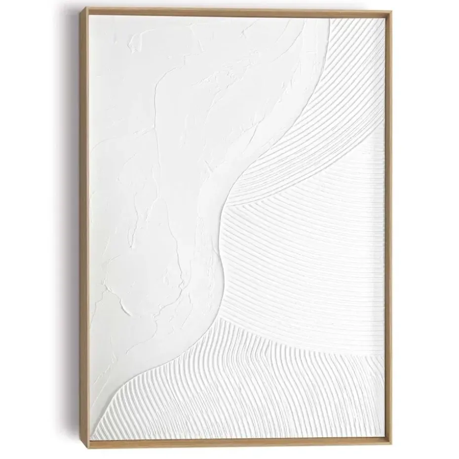 Schilderij 3D Art Coast - 70 x 50cm - Wit