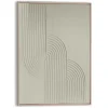 Schilderij 3D Art Knot - sage green - 70 x 50cm - Groen