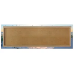 Schilderij Zonsondergang in de duinen - 40 x 118cm - Beige