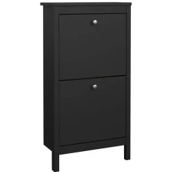 Schoenenkast Madeira - zwart - 102,9x53,8x24,6 cm