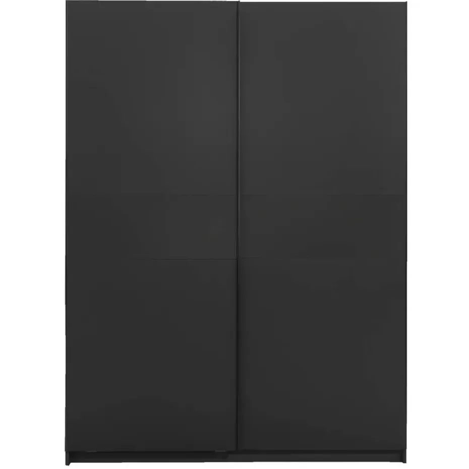 Schuifdeurkast Genua - antraciet - 204x150x60 cm