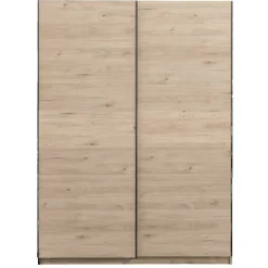 Schuifdeurkast Genua - eikenkleur - 204x150x60 cm
