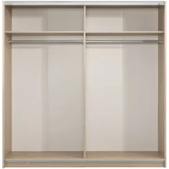 Schuifdeurkast Genua - eikenkleur - 204x200x60 cm