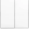 Schuifdeurkast Genua - wit - 204x200x60 cm