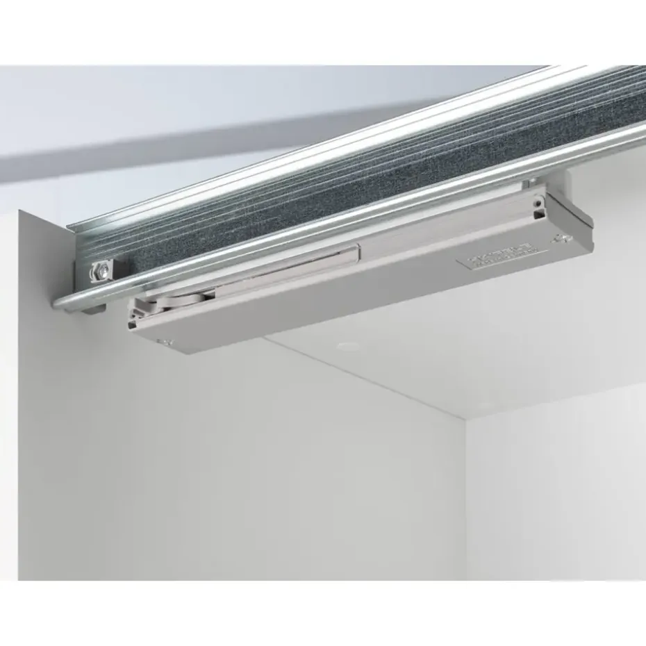 Schuifdeurkast Genua - wit/antraciet - 204x150x60 cm