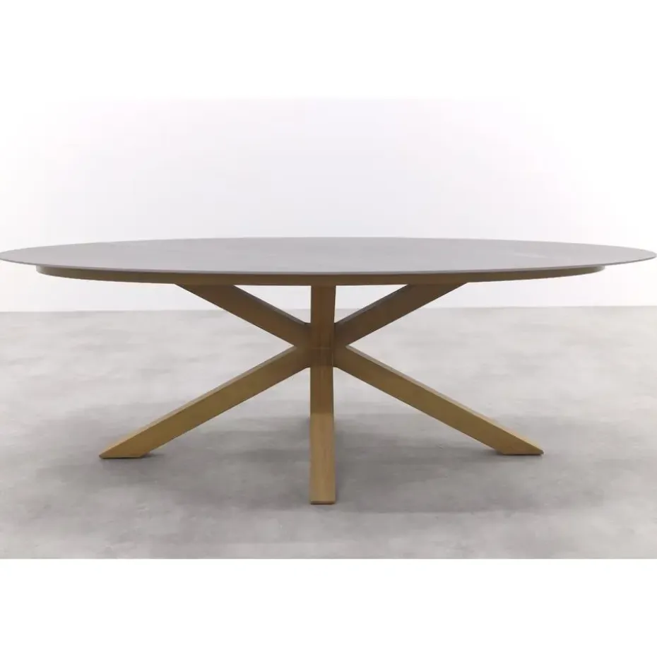 Scotland tafel - 230x115 cm - light teaklook - Centostone Napoli sand