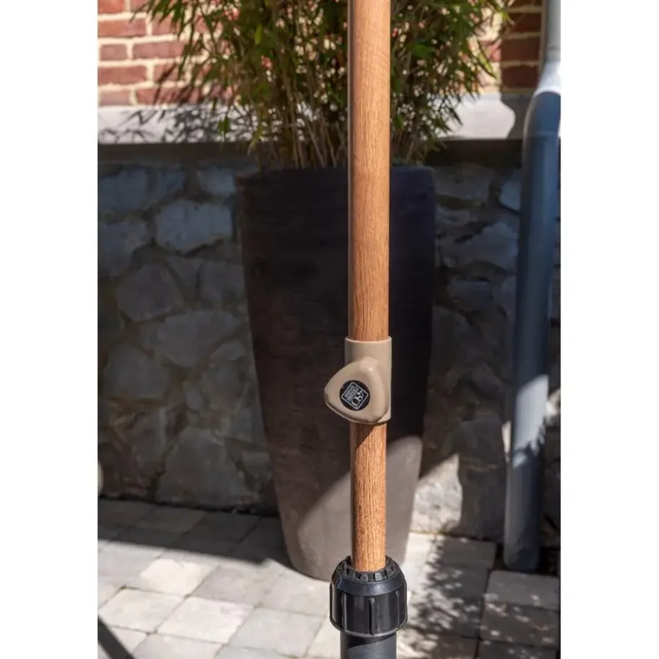 4-Seasons Outdoor Azzurro stokparasol 300 cm - Woodlook/Sand