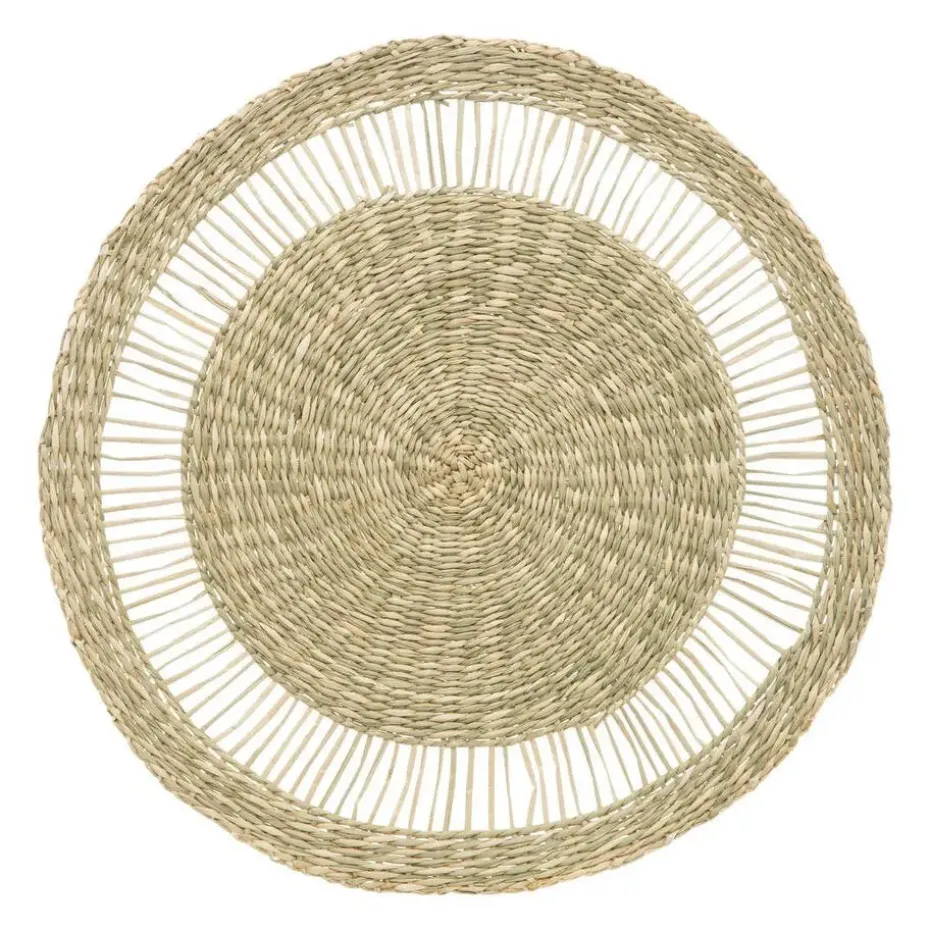 Secret de Gourmet Placemat - zeegras naturel - rond - 38 cm