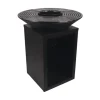 Sens-Line - Evi bbq firepit - 80x80x92cm - Zwart