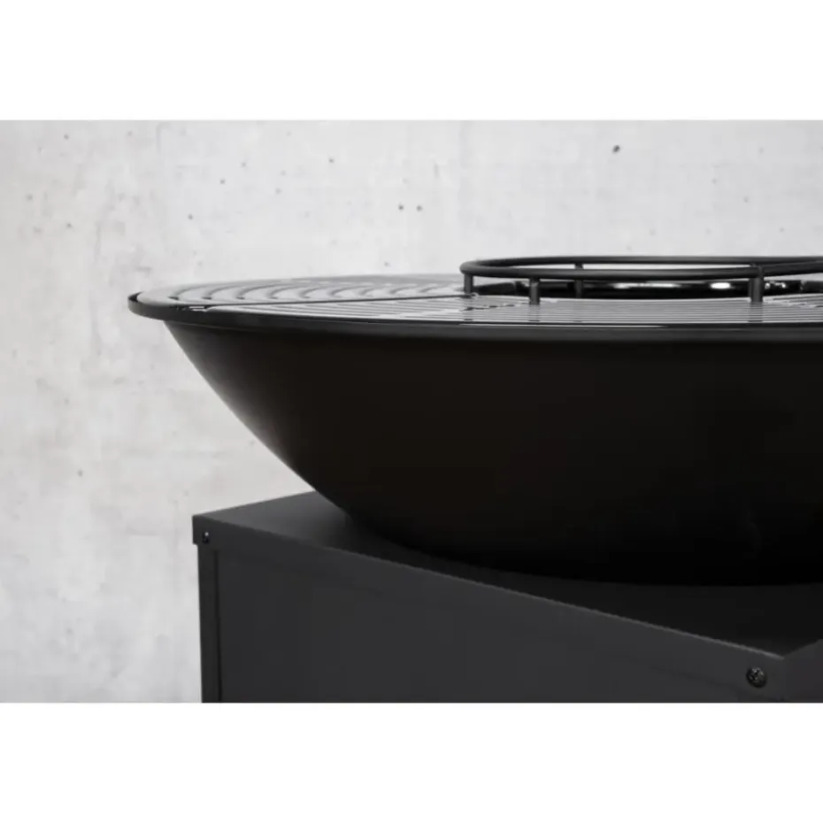 Sens-Line - Evi bbq firepit - 80x80x92cm - Zwart