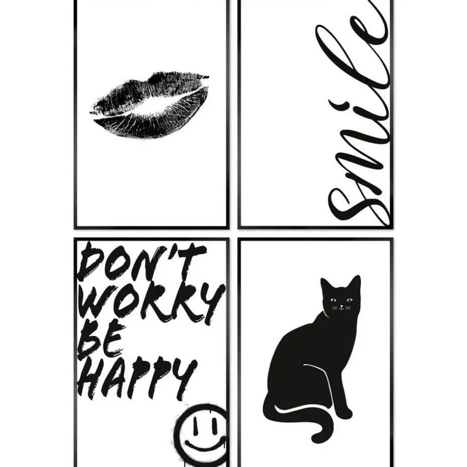 Set poster met lijst - Funky bundel