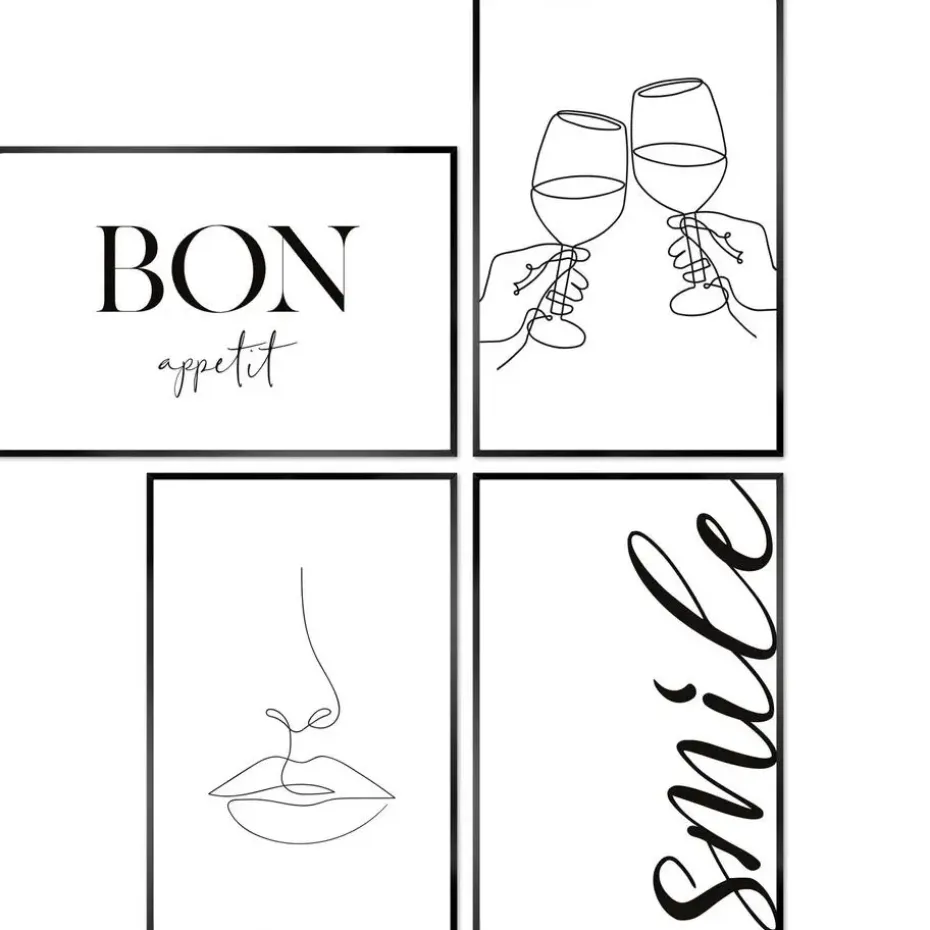 Set poster met lijst - Proost
