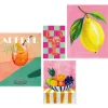 Set poster met lijst - Zomerse set