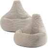 Set van 2 icon Zitzak Dalton - Corduroy Zitzak Volwassenen - Beige