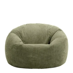 Set van 2 icon Zitzak Kingston - Corduroy Zitzak Volwassenen - Saliegroen