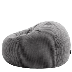 Set van 2 icon Zitzak Kingston - Corduroy Zitzak Volwassenen - Houtskool