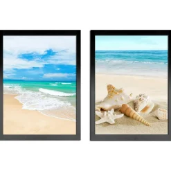 Set van 2 Madison Fotokaders - 30x40 cm - Foto Lijsten in MDF Hout - Zwart