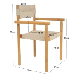 Set van 2 tuinstoelen van massief acaciahout
