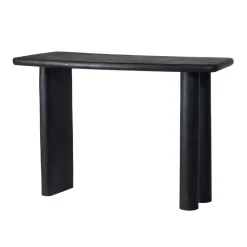 Sidetable Mangohout Zwart - 113x44x76cm - Rumi
