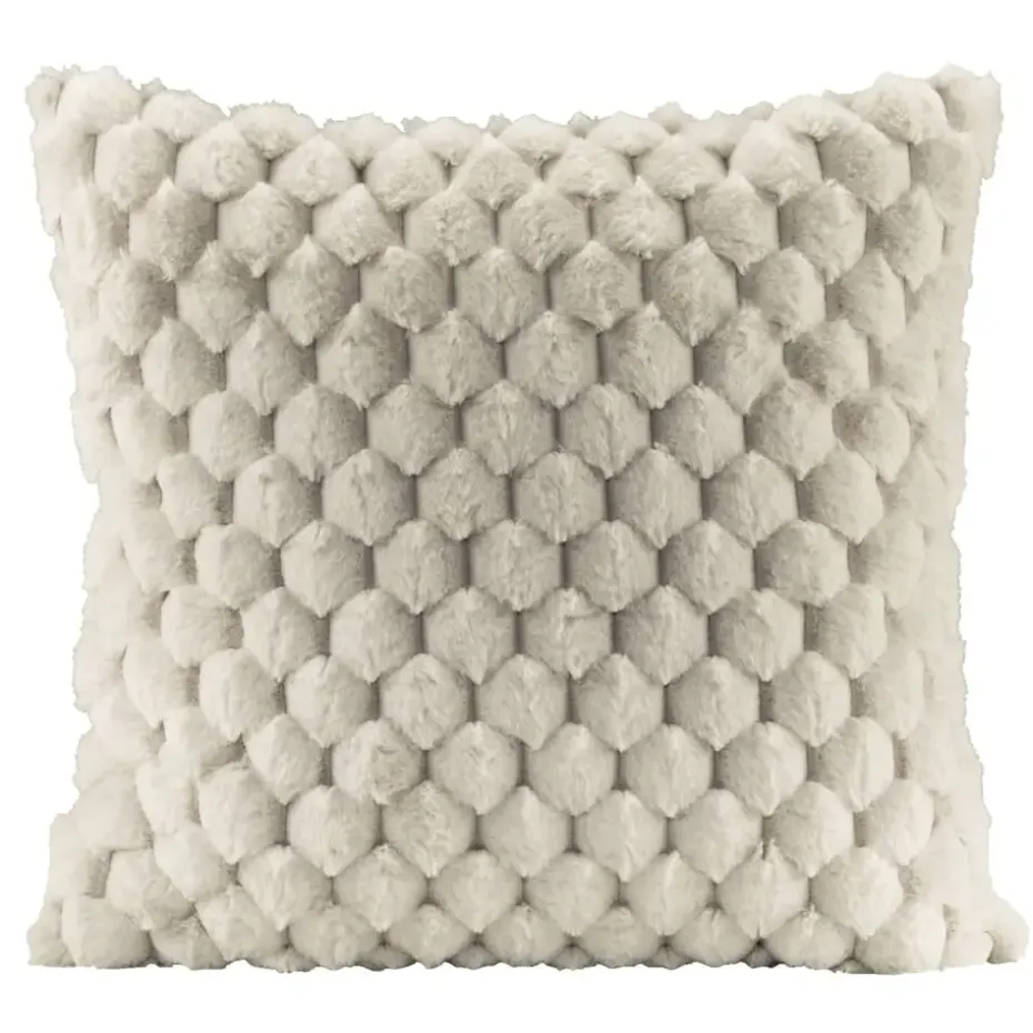 Sierkussen Cynthia - ivoor - 45x45 cm