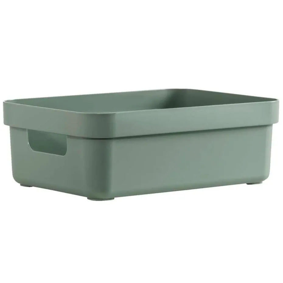 Sigma home box 9 liter - donkergroen - 35,2x25,3x12,2 cm