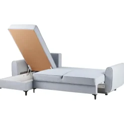 SIMRIS - Hoekslaapbank - Blauw - Rechtszijdig - Polyester