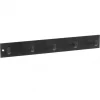 Siro Kapstok - 5 ophang haken - metaal - mat zwart - 11 x 36 cm